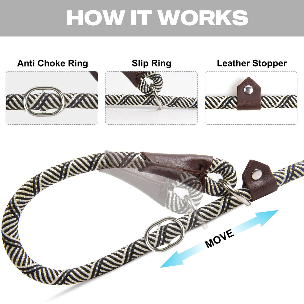 Fida Slip Lead for Dogs | 1.8m, One-Size-Fits-All, Slip-On Rope Leash. Easy to Slip On, No Collar or Harness Needed. Durable & Weather Resistant Climbers Rope with Reflective Stitching (Green)